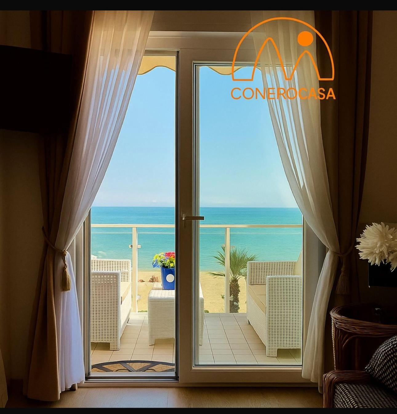 Conero Casa - Marcelli Di Numana In Via Litoranea 101 Sul Mare Vista Spiaggia Con Parcheggio Esclusivo Екстер'єр фото